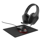 Mouse Gaming + Pad + Auriculares Gaming Trust Gtx