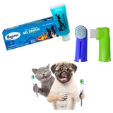 Kit Higiene Cachorro Gel Dental Tuti Fruti E 2 Dedal Pet