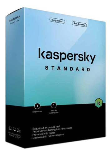 Antivirus Kaspersky Standard, 1 Dispositivo, 1 Año
