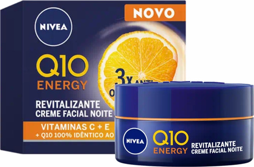 Nivea Q10 Energy Vitamina C Antissinais Facial Noite - 50g Tipo De Pele Normal