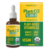 Vitamina D3 Orgnica 10,000 Ui  Planta D3, Vegana, Mxima Fuer