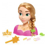 Princesa Rapunzel Cabeza Para Peinar 10 Accesorios Disney
