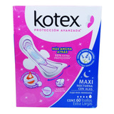 Toallas Femeninas Kotex Maxi Nocturna Con Alas 60 Piezas