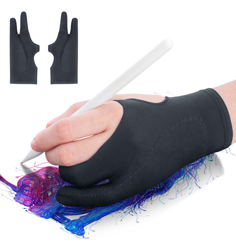 Paquete De 2 Guantes De Dibujo Digital Para Tableta De Dibuj