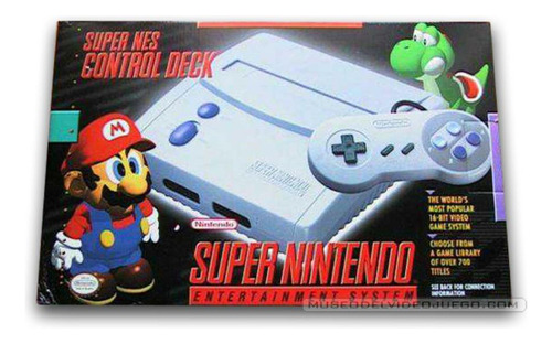 Super Nintendo Jr Snes Completo Con Caja Retro Coleccion