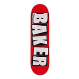 Baker Skateboards Marca Logo Tabla De Skate - Blanco 8.125 