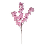Galho Cerejeira Rosa Flor Artificial Para Árvore Decorativa