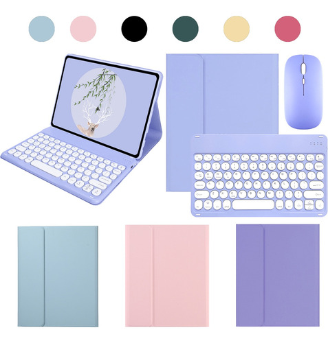 Capas Para  iPad Pro 11in(2022) Com Teclado Redondo E Mouse