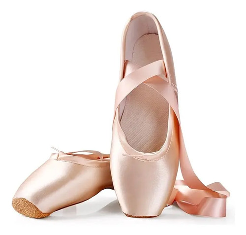 Zapatos De Punta Zapatillas De Ballet De Vendaje Con Puntas