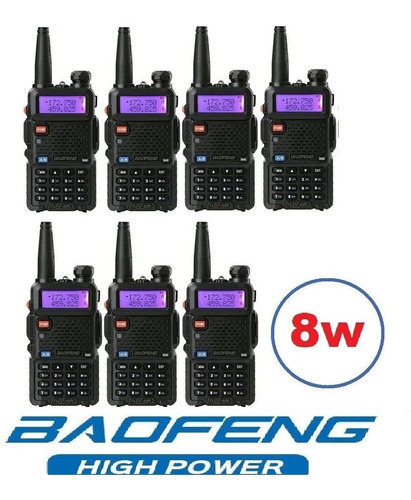 8w Siete Radios Baofeng Uv-5r * Tri Power * Maxima Potencia 