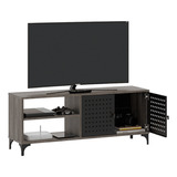 Rack Tv Led Dielfe Rps130-ca Soho Color Marrón Oscuro