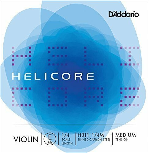 Cuerda E Para Violín Tensión Media Escala 1/4 D'addario