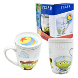 Taza Para Café Cerámica C/ Tapa Disney Pixar Toy Story 385ml