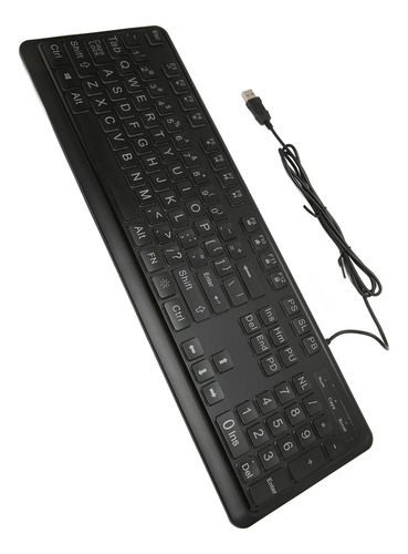 Teclado Iluminado, Letra Grande, Letras Grandes En Negrita,