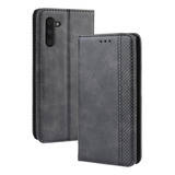 Funda Para Samsung Galaxy Note 10 Cartera Cuero Pu Magnética