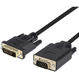 Cable Dvi Macho A Vga Macho, 6 Pies/chapado En Oro