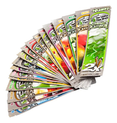 Blunt Wraps Platinium Blunt X2 Sabores Surtidos 25 Unidades