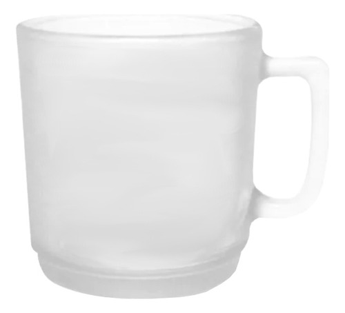 Taza Vidrio Esmerilado Personalizada Imagen Logo Frase Foto