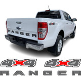 Sticker Calcomania Ford Ranger 4x4 + Tapa De Batea 2019-2023