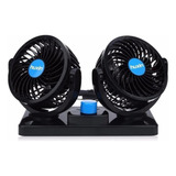 Ventilador Mini Automotivo Duplo - 2 Velocidades 12v Forte