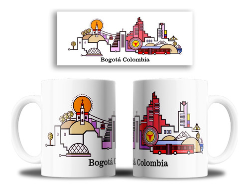 Taza Mug Personalizado Bogotá + Caja Individual