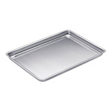 Assadeira Baixa Grande 6 Aluminio Abc - 50 X 34 X 3 Cm Cor Prateado