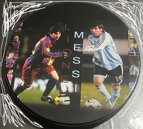 Estuche Porta Cd Dvd Fútbol Messi Barcelona Argentina 24u