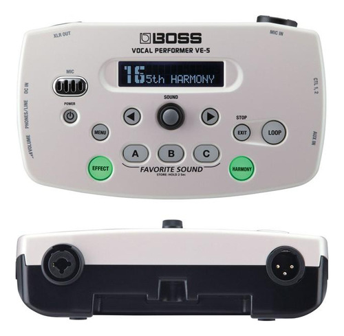 Procesador Vocal Y Looper Boss Ve-5 Blanco