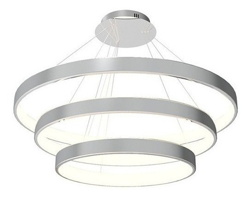 Lampara Triple Colgar Led Aros Circulares Calido Saturno Gsg