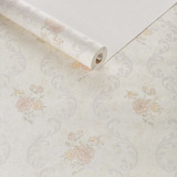 Papel De Parede  Vintage Floral Bege Importado Tnt