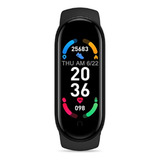 Smartwatch Smart Band M6 Resistente Al Agua Negro