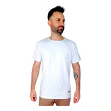 Remera Lisa Blanca Algodón Jersey Peinado Premium