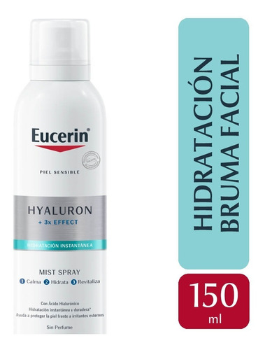 Eucerin Hyaluron Mist Spray X 150 Ml Momento De Aplicación Día/noche Tipo De Piel Sensible