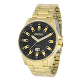 Relógio Orient Masculino Mgss1218 P1kx Preto Dourado