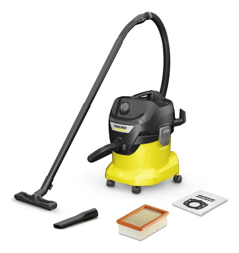 Aspiradora Para Suciedad Sólida Y Líquida Kwd 4 Karcher Color Amarillo