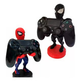 Combo Soportes De Joystick/celular Spidermans Rojo Y Negro
