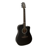 Violão Elétrico Giannini Performance Aço Gf-1d Ceq Sbk Folk Cor Satin Black Orientação Da Mão Destro