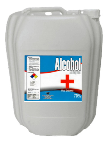 Alcohol Antiseptico Al 70% 20lt - L a $5400