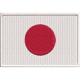 Patch Bordado Bandeira Do Japão Moto Airsof P/ Macacão Ban76