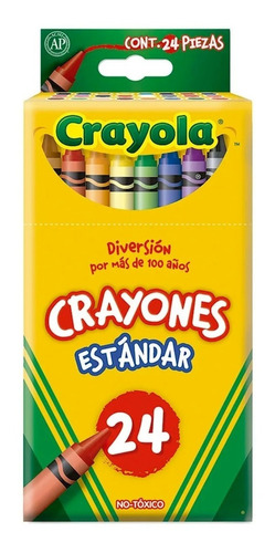Crayones Crayola Estándar Estuche Con 24 Colores Diferentes