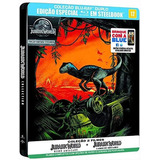 Jurassic World Stelbook Blu Ray Duplo Edição Especial 