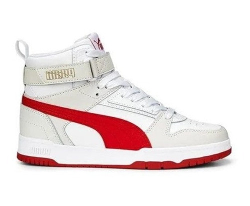 Tenis Puma Rbd Game Jr Blanco Con Rojo B