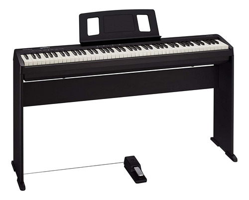 Roland Fp-10 Piano Digital De 88 Teclas Negro Con Base Msi