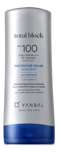 Yanbal Bloqueador Jumbo Totalblock Spf 100 140gr