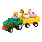 Tractor De Granja Musical Con Animales Granjero Luz Sonido