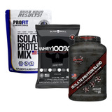 Kit 3x Whey 900g - Profit - Black Skull - Bruthal Sports Sabor Chocolate