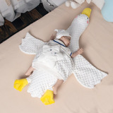 Almohada De Algodón Para Bebé, Diseño De Ganso Blanco, Relaj