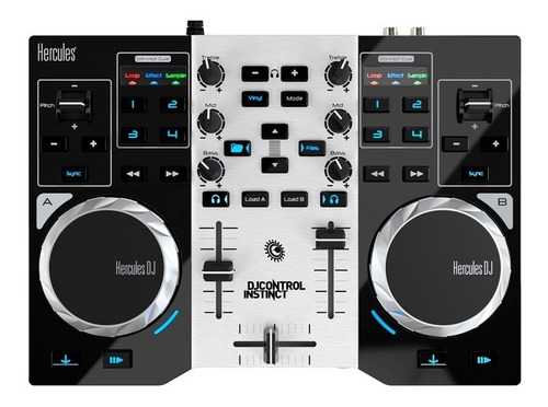 Controlador Dj Hercules Instinct S Controladora Mixer 8 Pads