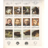 Bloque Mint Fauna Antártica Y Pioneros Australes 1983 Hb 50