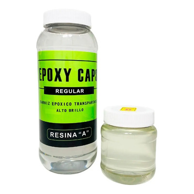 Epoxy Master Resina Epóxica Transparente Interior Cerámica Madera 1Kg Caps Regular | Meses sin interés